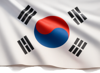 Waving Flag of South Korea