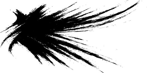 Black ink splatters form a grunge background with paint spray, creating a dirty blot texture for abstract design elements