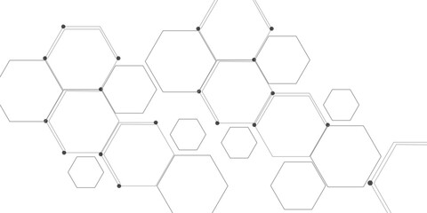 Fototapeta premium Abstract technology white geometric hexagon on transparent concept design honeycomb shape vector. Luxury White 3D futuristic honeycomb mosaic white background. Luxury Pattern and Technology-Inspired 
