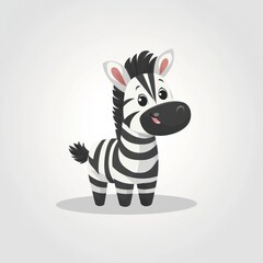 Cute cartoon zebra