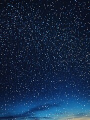 Night sky filled with twinkling stars