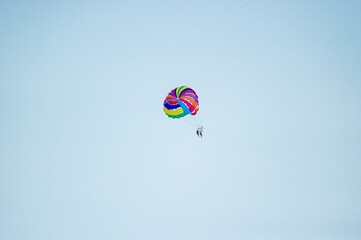 parasailing in the sea in Bulgaria