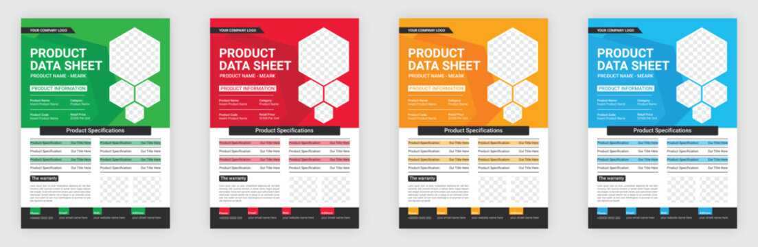 Technical Data Sheet layout template. Product Catalogue & modern a4 product catalog design template, Minimalist product brochure template design, A4 flyer, corporate flyer, business flyer, catalog