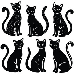 cat-icon-set-of-6-silhouette--icon-vector-white-ba (1).eps