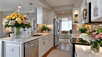 Functional and stylish galley kitchen high resolution picture