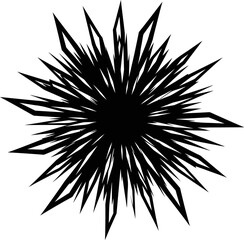 Fototapeta premium Abstract black and white burst vector graphic design element illustration background art concept image editable stock vector illustration