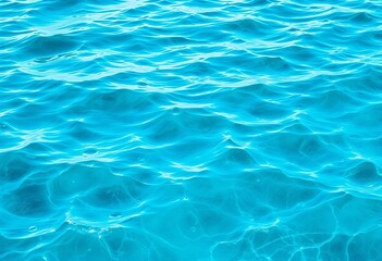 Obraz premium Abstract turquoise watercolor sea waves, rippled water texture background, marine, artistic