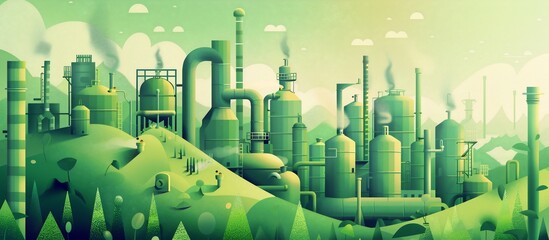Verdant Industrial Landscape