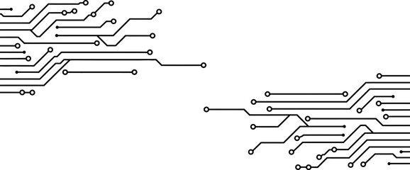 Circuit board vector background design for technology and electronics digital engineering concept editable stock vector illustration