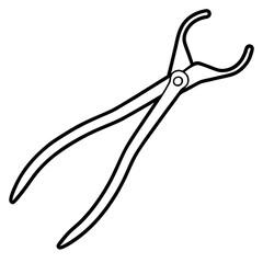 Medical Clamp Outline Icon