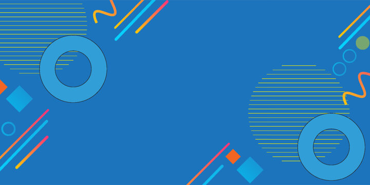 Abstract geometric art design. Bauhaus modern background, printable posters, banners, template concept. Colorful gradient forms, line retro shapes, forms. Vector illustrations.