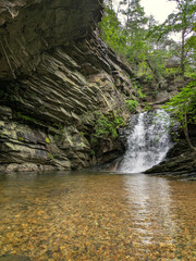 Lower Cascade Falls near Hanging Rock State Park in central North Carolina