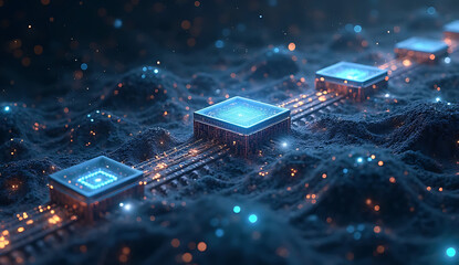 Fototapeta premium christmas tree in the night