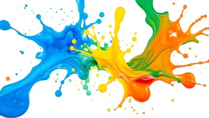 Colorful paint splash background artistic design vibrant colors abstract art work
