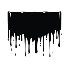 Silver Paint on Black Canvas Art