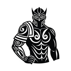 Warrior Arm with Silver Tattoo Design