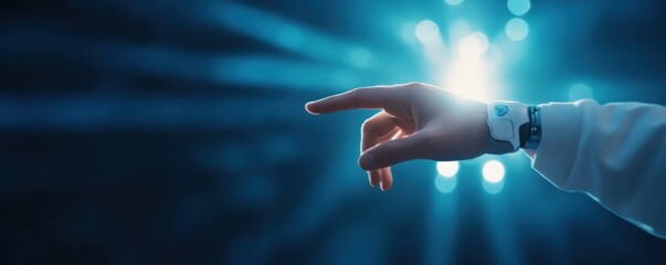Human interface technology connection light streaks