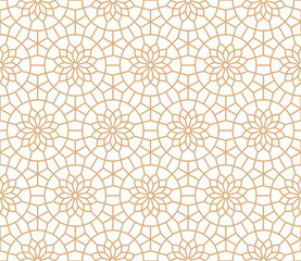 Seamless abstract geometric pattern in Islamic style