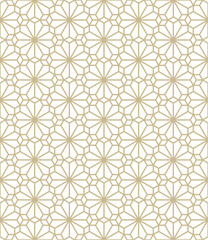 Seamless abstract geometric pattern in Islamic style
