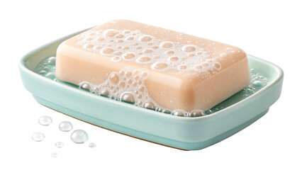 soap on white background
