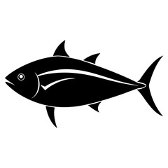Obraz premium Tuna fish silhouette with streamlined body