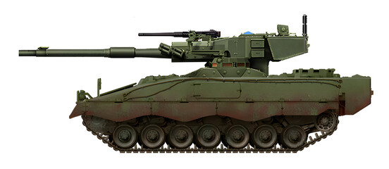 Tank destroyer variant based on the ASCOD IFV chassis and MGS turret, with a 105mm gun © Tikros