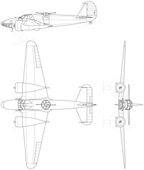 Caproni_Ca_310-svg vector file.svg