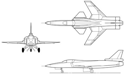 Grumman_X-29_outline-svg vector file.svg