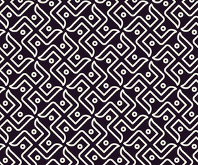 Modern Decorative Texture Design – Seamless Vector Illustration Featuring Colorful Geometric Shapes and Symmetrical Square Patterns for Art and Interior Wallpaper