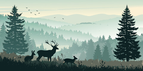deer in the forest