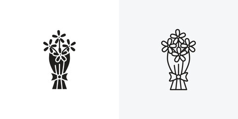 Flower bouquet icon