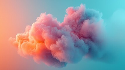 A vibrant, colorful cloud formation