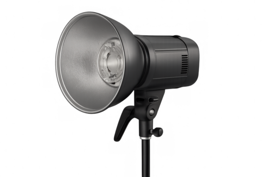 Professional photo studio equipment with transparent background, ideal for photographers and videographers