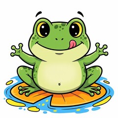 Fototapeta premium Cute colorized Cartoon Animal and Insect Illustration for Kids