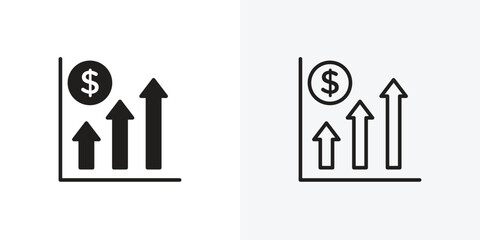 Chat arrow grow icon