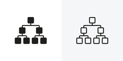 Chart tree icon