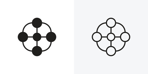 Chart connected icon