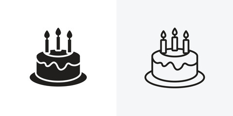 Cake birthday icon