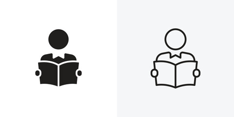 Book open reader icon