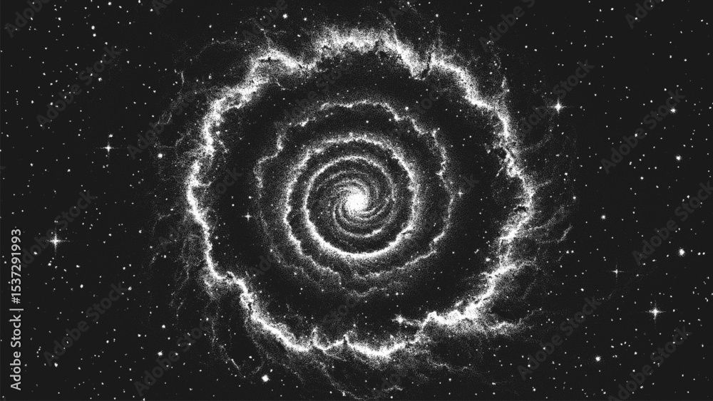 Wall mural cosmic supernova explosion forming a new galaxy in deep space with swirling dust and gas clouds form