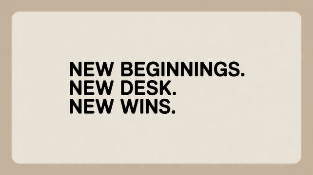 New Job Congratulations Greeting with Minimalist Layout

