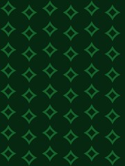 Seamless funeral pattern, superellipse on dark green background, vertical