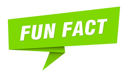 fun fact banner. fun fact speech bubble, label, sticker, sign template