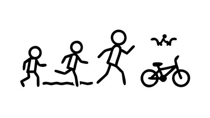 silhouette of family