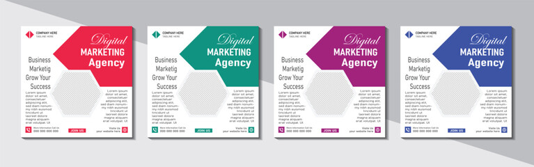 Digital marketing agency and corporate social media post template