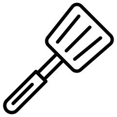 Cooking spatula icon Thin line vector design