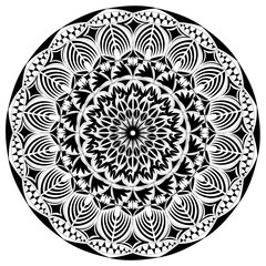 Flower luxury mandala background arabesque style