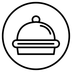 Food and restaurant icon Thin line vector design