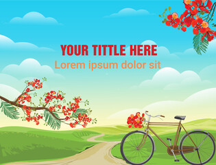 Landscape background template