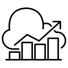 Predict, forecast icon Thin line vector design